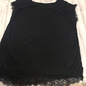 Black lace top